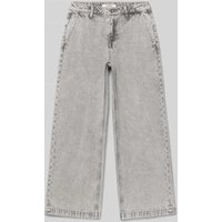 Garcia Straight Fit Jeans mit Paspeltaschen in Hellgrau, Größe 176 von Garcia
