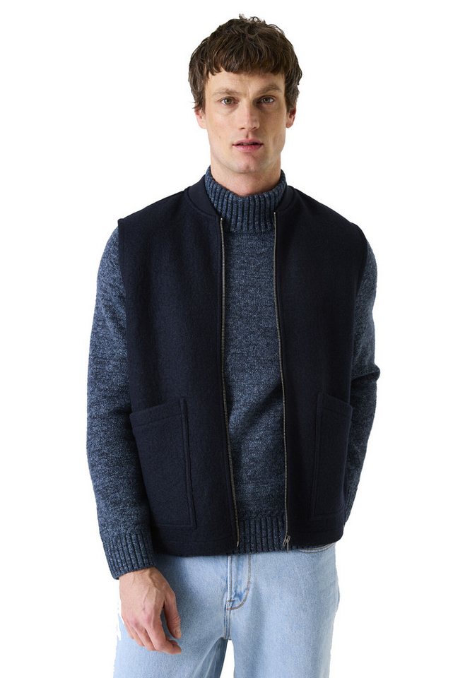 Garcia Strickjacke Garcia Herren Weste ohne Arm - dunkelblau (1-tlg) von Garcia