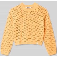 Garcia Strickpullover mit gerippten Abschlüssen in Orange, Größe 140 Garcia Strickpullover mit gerippten Abschlüssen in Orange, Größe 140 von Garcia