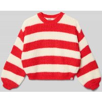 Garcia Strickpullover mit gerippten Abschlüssen in Rot, Größe 164 von Garcia