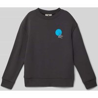 Garcia Sweatshirt mit Label-Print in Graphit, Größe 176 Garcia Sweatshirt mit Label-Print in Graphit, Größe 176 von Garcia
