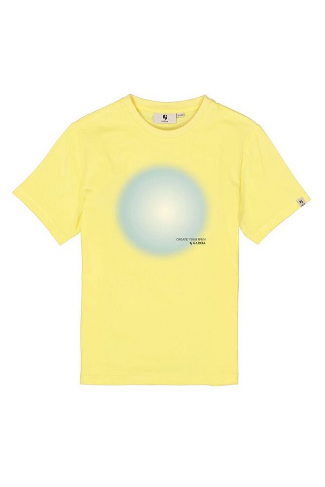 Garcia T-Shirt Hellgelbes T-Shirt mit Brustprint – Frische Farbe, klarer Style Garcia T-Shirt Hellgelbes T-Shirt mit Brustprint – Frische Farbe, klarer Style von Garcia