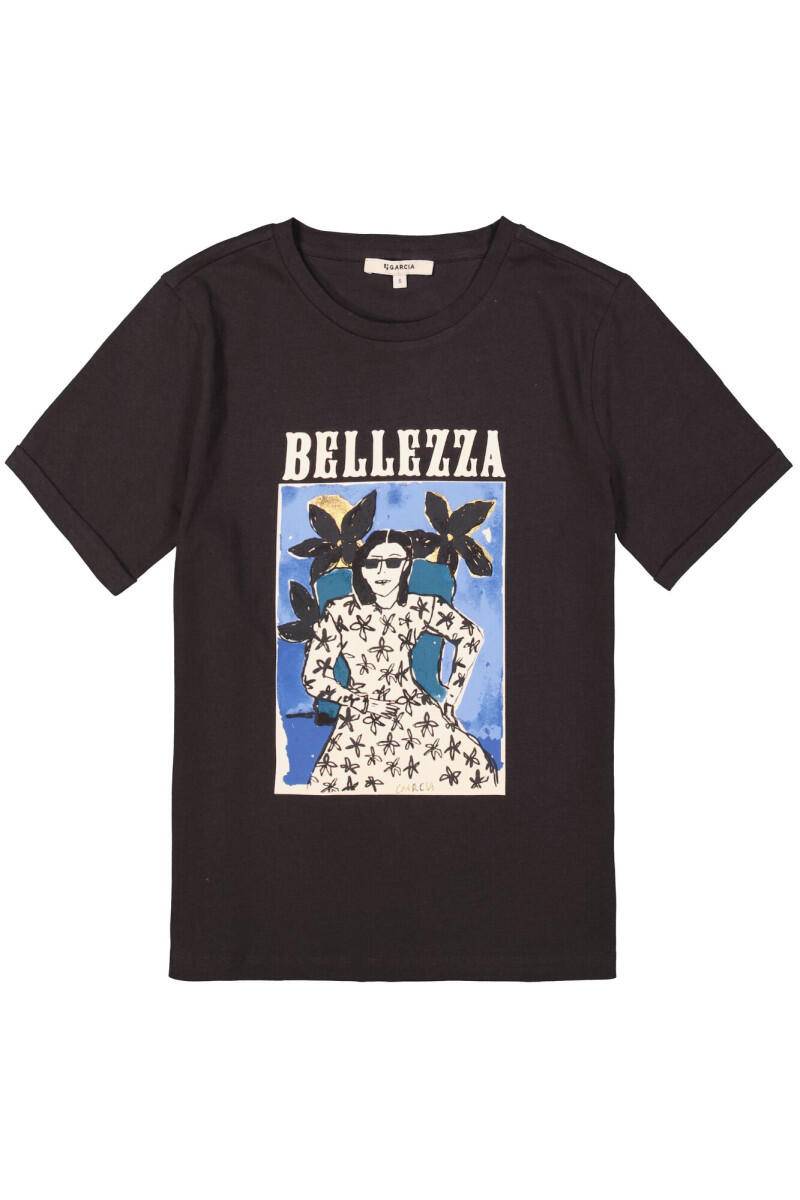 Garcia - T-Shirt mit Frontprint grau - Gr. - XS von Garcia