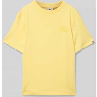 Garcia T-Shirt mit Label-Detail in Gelb, Größe 152 von Garcia