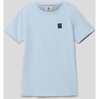 Garcia T-Shirt mit Label-Patch in Bleu, Größe 152 von Garcia