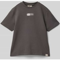 Garcia T-Shirt mit Label-Print in Graphit, Größe 140 von Garcia