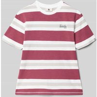 Garcia T-Shirt mit Label-Print in Weiss, Größe 140 von Garcia