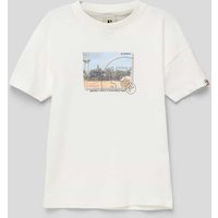 Garcia T-Shirt mit Motiv-Print in Offwhite, Größe 140 von Garcia