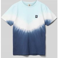 Garcia T-Shirt mit Rundhalsausschnitt in Bleu, Größe 152 von Garcia