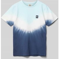 Garcia T-Shirt mit Rundhalsausschnitt in Bleu, Größe 176 von Garcia