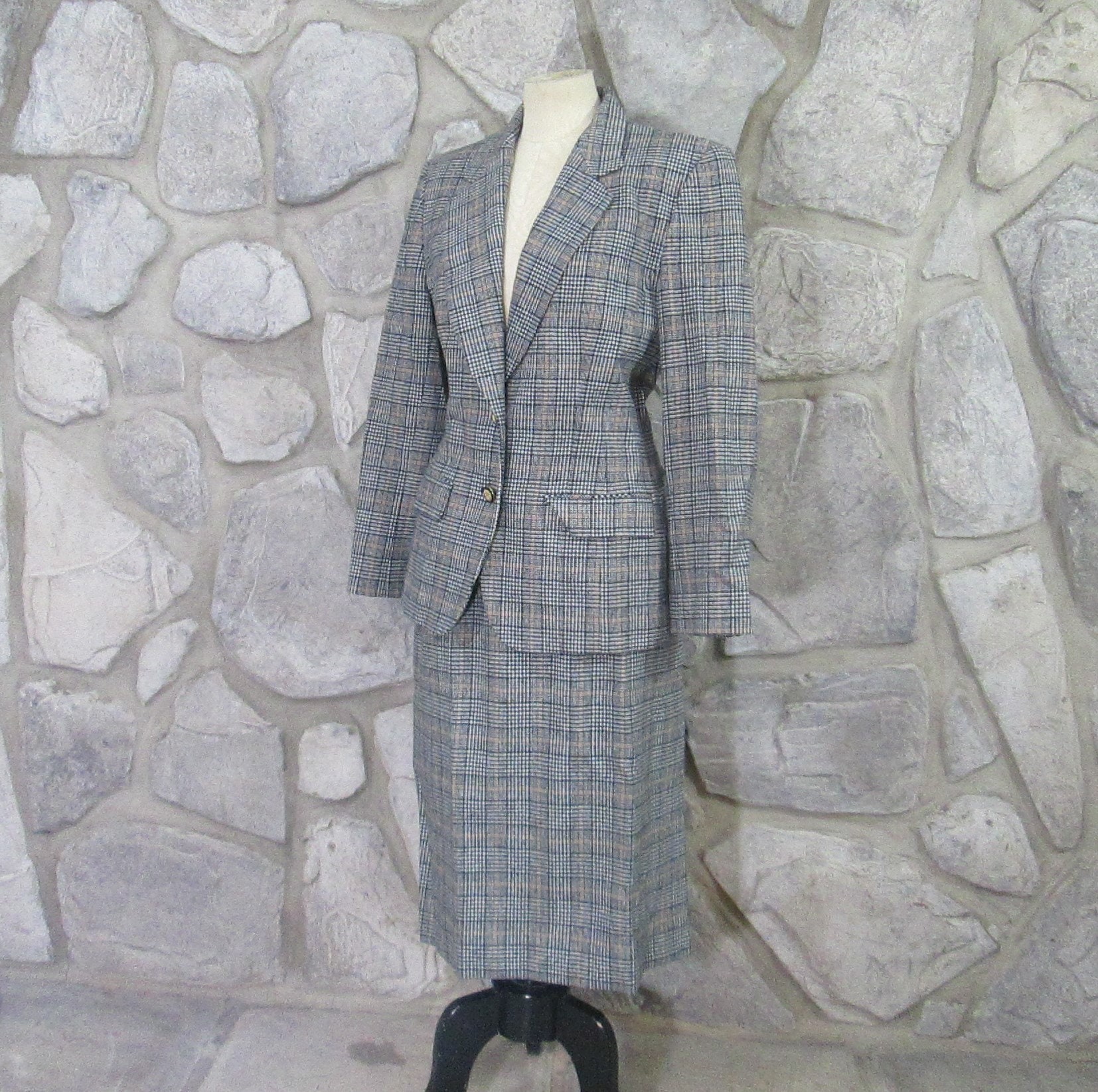 Vintage Pendleton Carnegie Distrikt Tartan Anzug Schwarz Vintage Pendleton Carnegie Distrikt Tartan Anzug Schwarz von GardenSpring