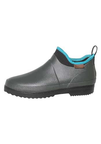 Gardena Gummistiefel kurz für Damen & Herren in den Größen 36-46 I Unisex-Regenstiefel im Low-Cut-Design I Gummischuhe für Damen & Herren I Wasserfest, rutschfest & gefüttert I in Grün oder Schwarz von Gardena