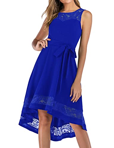 Gardenwed Abendkleider elegant für Hochzeit Festliche Kleider für Damen cocktailkleid Damen Kleider für hochzeitsgäste blaues Sommerkleid brautkleid Spitzenkleid Abendkleid Royal Blue 3XL von Gardenwed