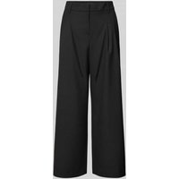 Gardeur Wide Leg Stoffhose in verkürzter Passform Modell 'Franca' in Black, Größe 42 von Gardeur