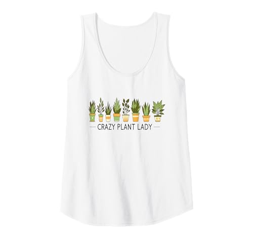 Damen Verrückte Pflanzendame Tank Top Damen Verrückte Pflanzendame Tank Top von Gardner