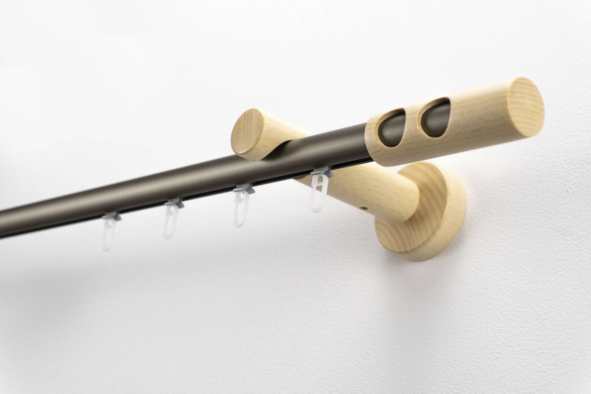 GARESA Gardinenstange "PANDORA", 1 läufig-läufig, Wunschmaßlänge, Vorhanggarnitur,Innenlaufgarnitur, verlängerbar, Knopf m.runden Löcher GARESA Gardinenstange "PANDORA", 1 läufig-läufig, Wunschmaßlänge, Vorhanggarnitur,Innenlaufgarnitur, verlängerbar, Knopf m.runden Löcher von Garesa