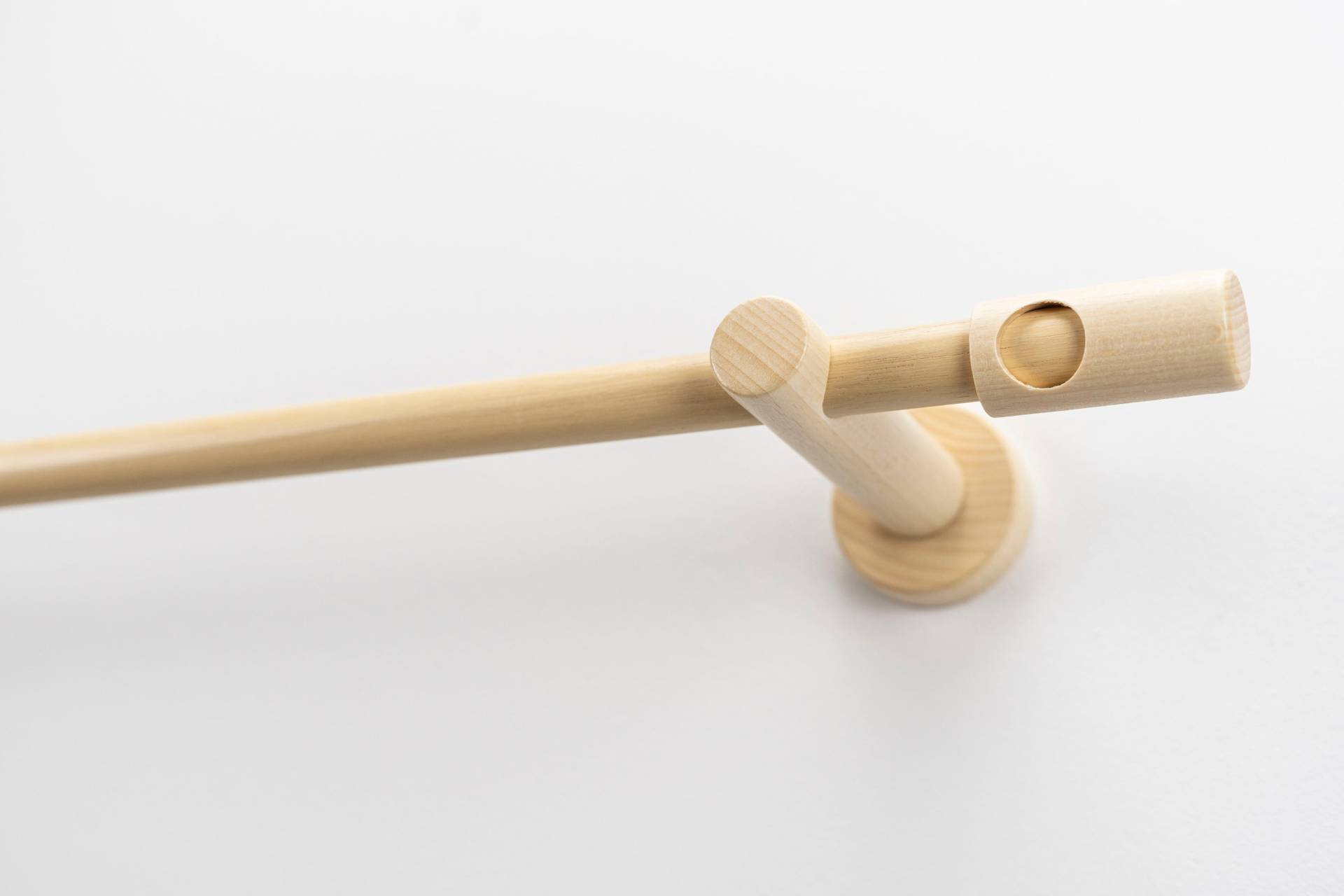 GARESA Gardinenstange "PANDRI", 1 läufig-läufig, Wunschmaßlänge, Vorhanggarnitur, verlängerbar, gerader Knopf mit Ausschnitt GARESA Gardinenstange "PANDRI", 1 läufig-läufig, Wunschmaßlänge, Vorhanggarnitur, verlängerbar, gerader Knopf mit Ausschnitt von Garesa
