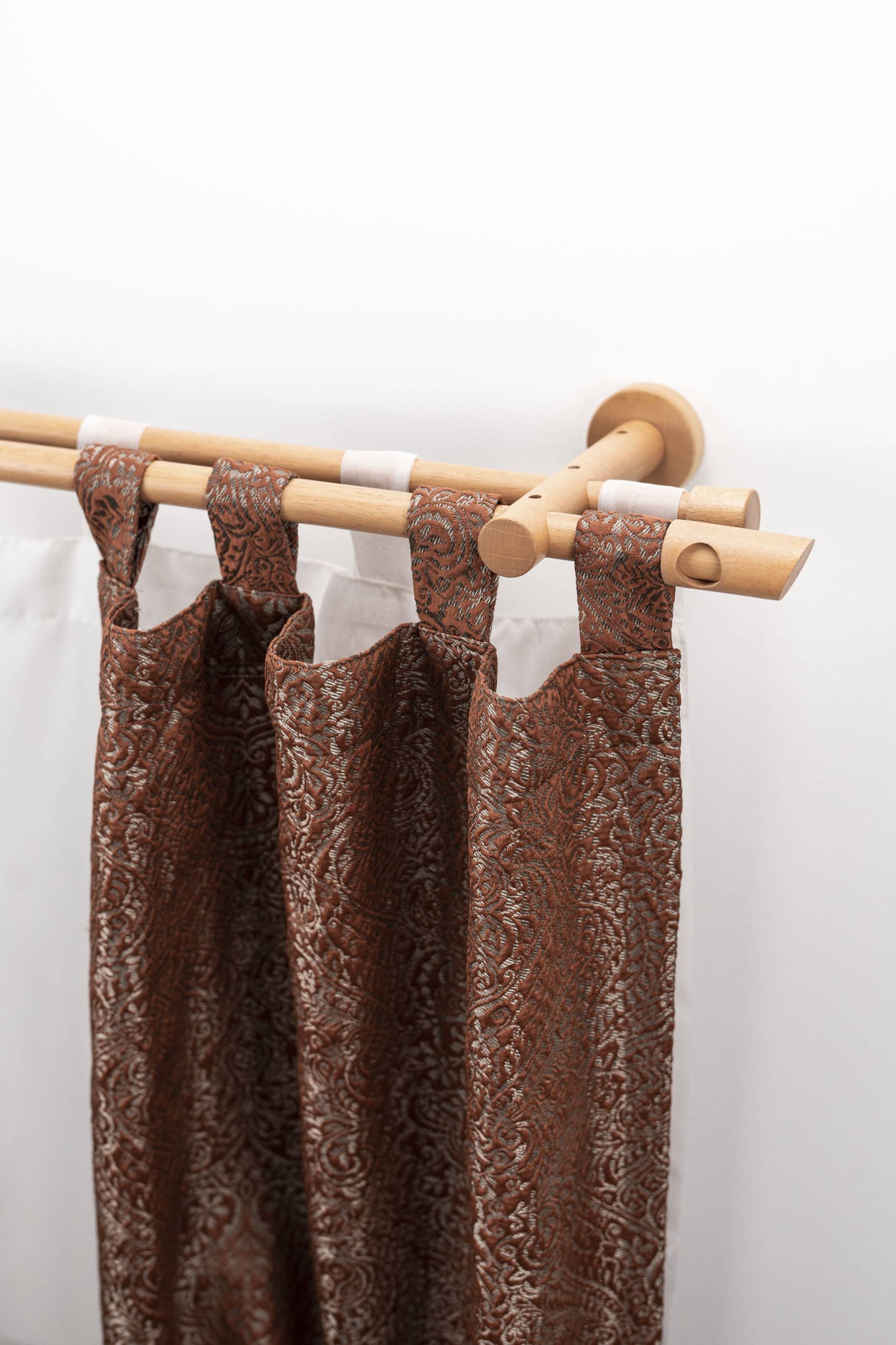 GARESA Gardinenstange "PILA", 2 läufig-läufig, Wunschmaßlänge, Vorhanggarnitur, verlängerbar, Knopf mit Ausschnitt, ohne Ringe GARESA Gardinenstange "PILA", 2 läufig-läufig, Wunschmaßlänge, Vorhanggarnitur, verlängerbar, Knopf mit Ausschnitt, ohne Ringe von Garesa