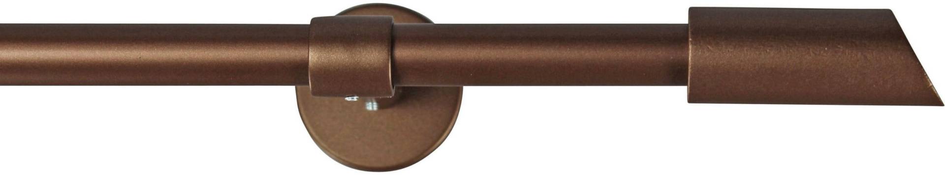 GARESA Gardinenstange "ZYLI" Ø 16 mm 1 läufig-läufig Wunschmaßlänge Vorhanggarnitur, verlängerbar, Knopf abgeschrägt, ohne Ringe von Garesa