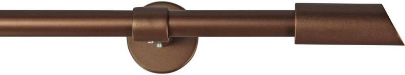 GARESA Gardinenstange "ZYLI" Ø 16 mm 1 läufig-läufig Wunschmaßlänge Vorhanggarnitur, verlängerbar, Knopf abgeschrägt, ohne Ringe von Garesa