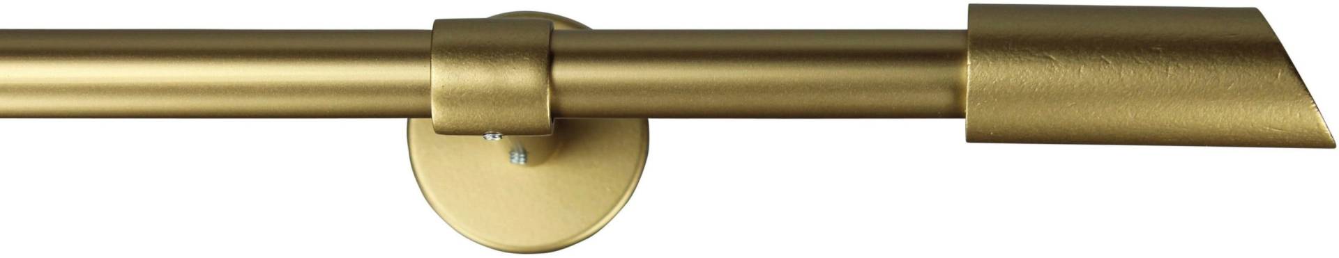 GARESA Gardinenstange "ZYLI" Ø 16 mm 1 läufig-läufig Wunschmaßlänge Vorhanggarnitur, verlängerbar, Knopf abgeschrägt, ohne Ringe von Garesa