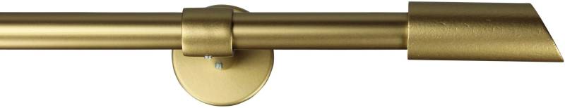 GARESA Gardinenstange "ZYLI" Ø 16 mm 1 läufig-läufig Wunschmaßlänge Vorhanggarnitur, verlängerbar, Knopf abgeschrägt, ohne Ringe von Garesa