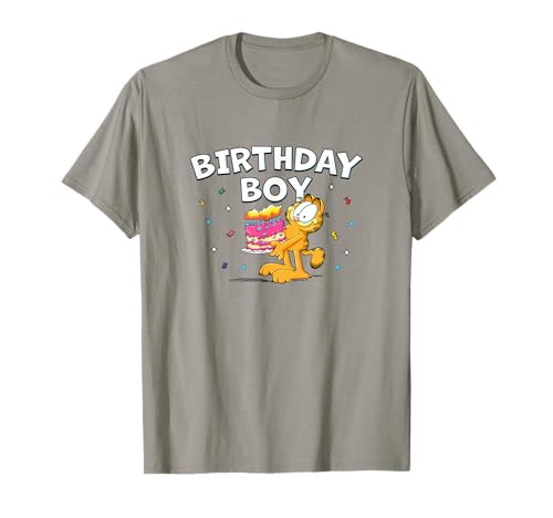 Garfield Birthday Boy Cake & Confetti Celebration Logo T-Shirt von Garfield