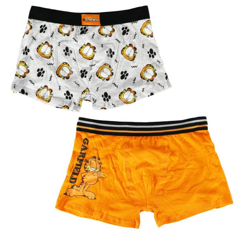 Garfield Boxershorts Garfield der Kater Herren Boxershorts Unterhose 2er Pack (2-St) Gr. S bis XXL von Garfield