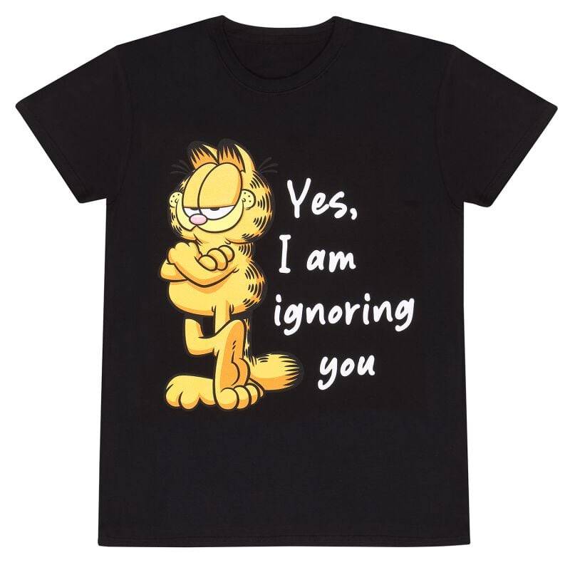 Garfield Ignoring You T-Shirt schwarz in XL von Garfield