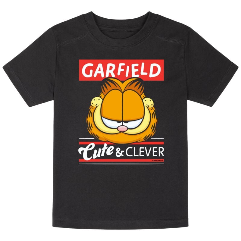 Garfield Metal-Kids - Cute & Clever T-Shirt schwarz in 164 von Garfield