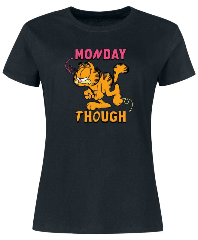 Garfield Monday Tough T-Shirt schwarz in M von Garfield