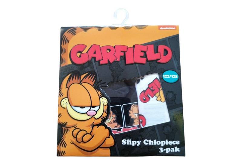 Garfield Slip 3er Pack Jungen-Slips, Garfield, Rot • schwarz • Weiß (Packung, 3-St) von Garfield
