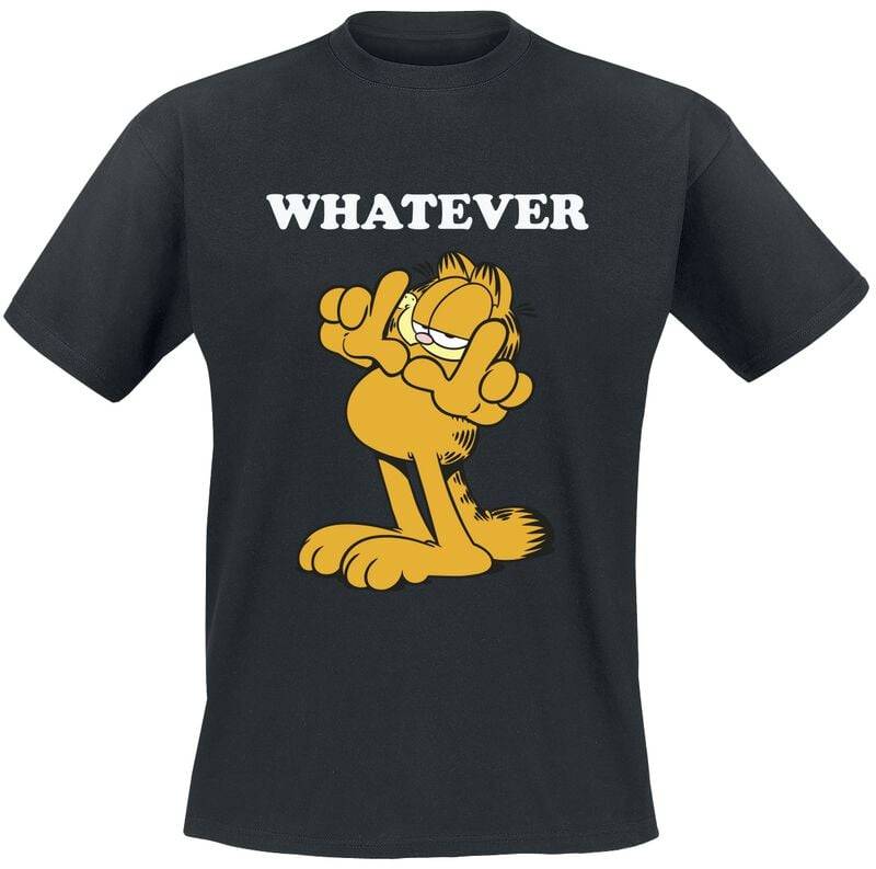 Garfield Whatever T-Shirt schwarz in S von Garfield