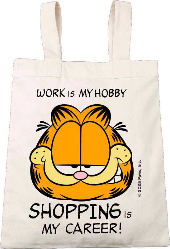 Garfield Work Is My Hobby - Shopping Is My Career! Rucksack natur Garfield Work Is My Hobby - Shopping Is My Career! Rucksack natur von Garfield