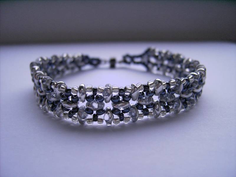 Zartes Armband Anthrazit-Silber von Garfunkelstein