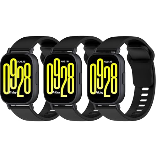 Garmcool 22 mm Armbänder Kompatibel für Xiaomi Redmi Watch 5 Active/Lite Armband Silikon Sport Ersatzarmband für Damen Herren Band Schwarz,Schwarz,Schwarz Garmcool 22 mm Armbänder Kompatibel für Xiaomi Redmi Watch 5 Active/Lite Armband Silikon Sport Ersatzarmband für Damen Herren Band Schwarz,Schwarz,Schwarz von Garmcool