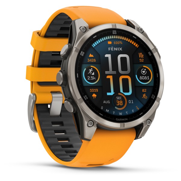 Garmin - Fenix 8 AMOLED Sapphire - Multifunktionsuhr Gr Ø 47 mm graphit / titanium titan Garmin - Fenix 8 AMOLED Sapphire - Multifunktionsuhr Gr Ø 47 mm graphit / titanium titan von Garmin