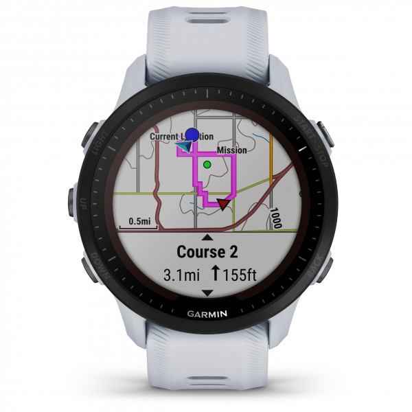 Garmin - Forerunner 955 Solar - Multifunktionsuhr weiß/schwarz von Garmin