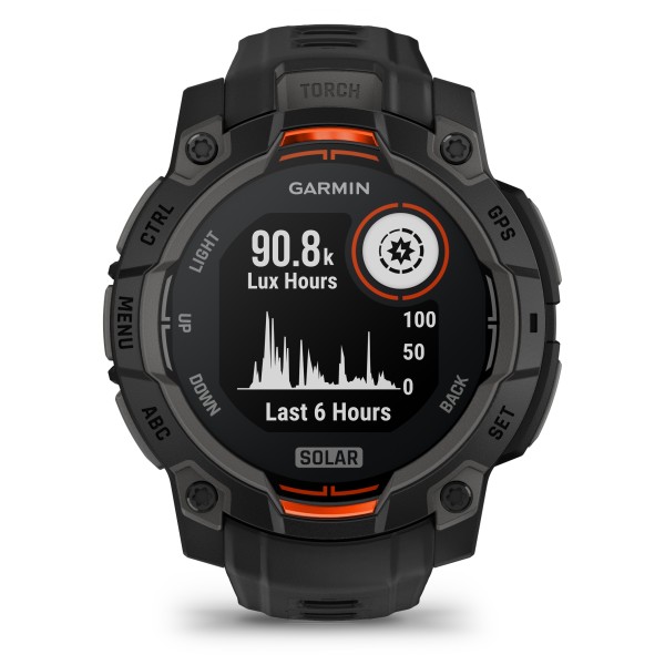 Garmin - Instinct 3 Solar 45 mm - Multifunktionsuhr schwarz von Garmin