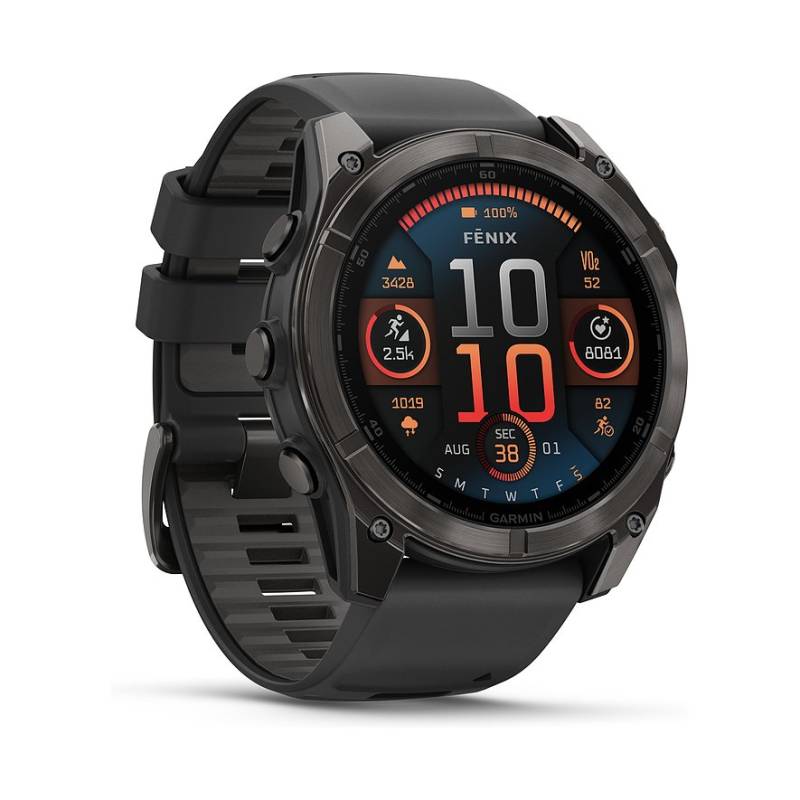 Garmin Smartwatch Fenix  8 - 51 mm AMOLED Sapphire Schwarz Carbongrau Titan DLC  010-02905-21 von Garmin