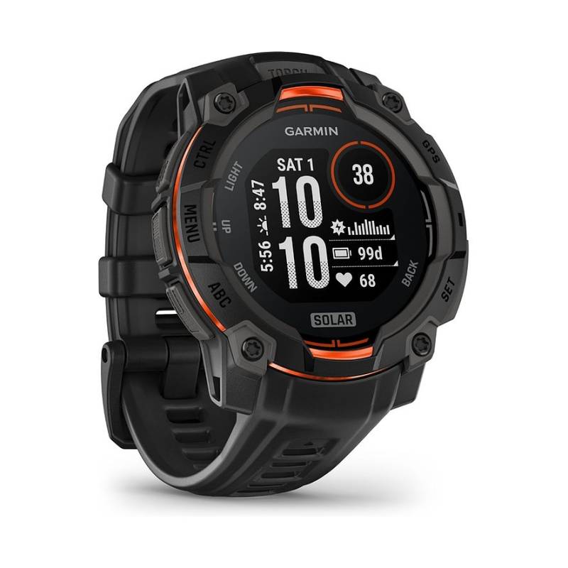 Garmin Smartwatch Instinct 3 Solar 45 mm Schwarz 010-02934-00 von Garmin