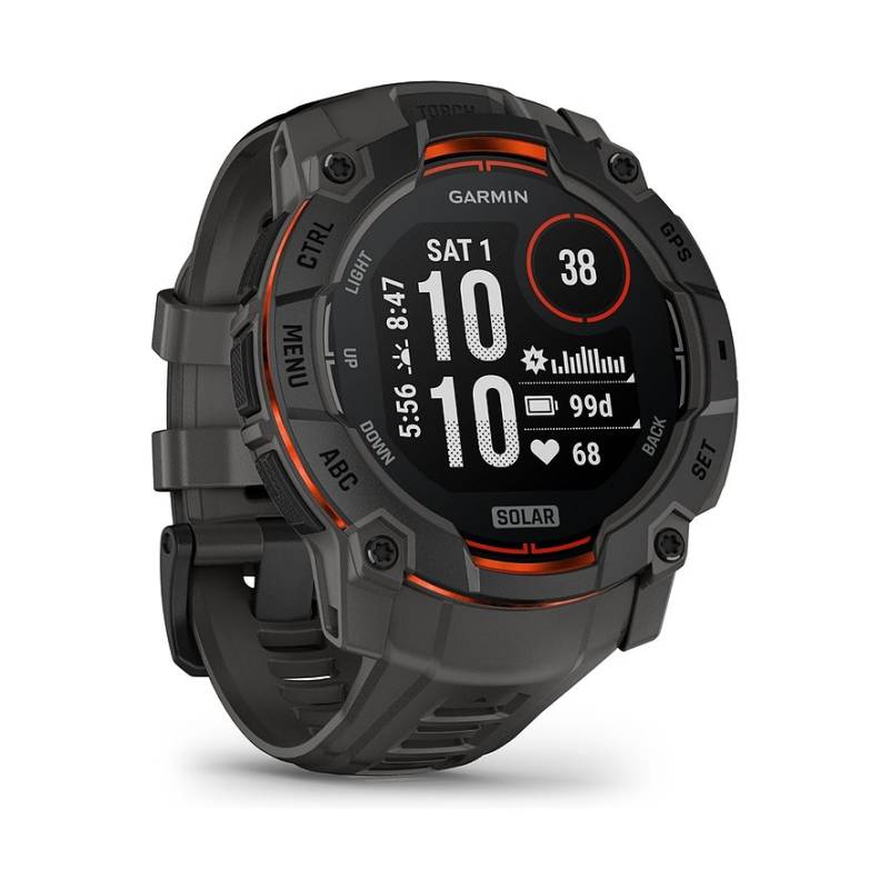 Garmin Smartwatch Instinct 3 Solar 50 mm Kohle/Schwarz 010-02935-00 von Garmin