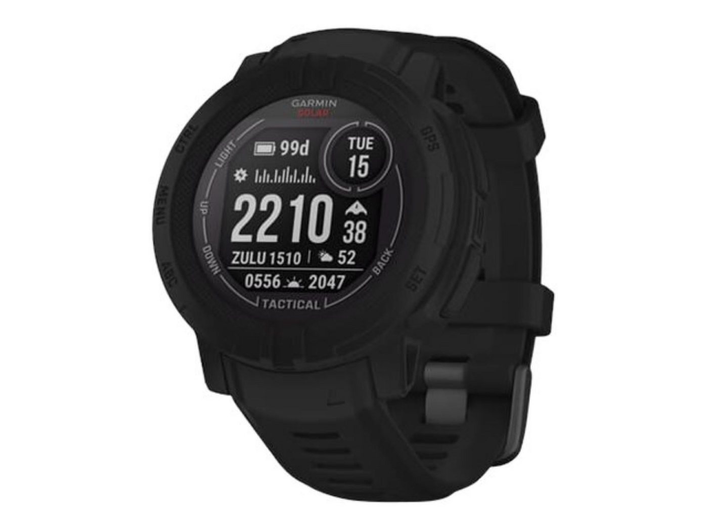 Garmin Sportuhr mit Band Instinct 2 Solar - Smartwatch - Tactical Edition - 45 mm von Garmin