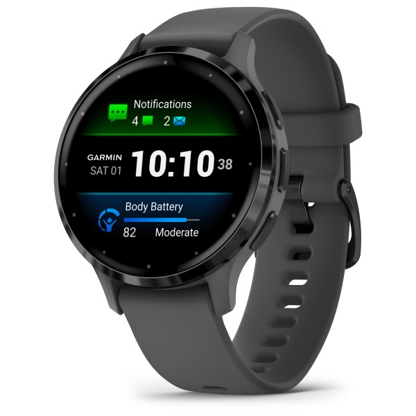 Garmin - Venu 3S - Multifunktionsuhr kieselgrau / schiefergrau von Garmin