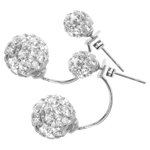 Garneck Chic Strass Ohrstecker Damen S925 Silber Hypoallergen Glänzend Zierliche Ohrhänger Für Hochzeiten Stilvolle Ohrschmuck Für Frauen von Garneck