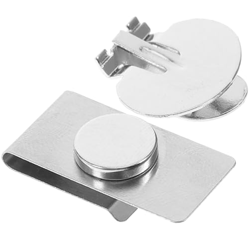 Garneck 1 Paar Magnetische Krawattenklammer für Herren und Damen Unsichtbare Krawattennadel mit Automatischer Positionierung Silberner Krawattenfixierer für Professionelles Auftreten für von Garneck