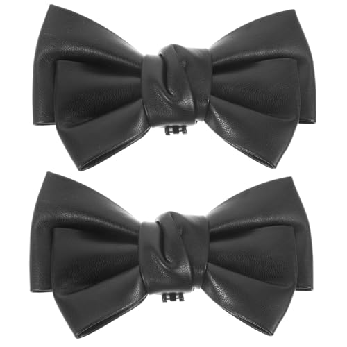 Garneck 1 Paar Schuhclips für Damen Abnehmbare Schuhdekoration mit Schleife Applikationen für Arbeit Partys und Besondere Anlässe Hochwertige Schuhverzierung für Hohe Schuhe Schwarz von Garneck