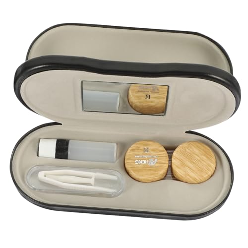 Garneck 1 Satz Doppellagiges Brillenetui aus PU Multifunktionale Aufbewahrung für Sonnenbrille und Brille Stilvoller Organizer für Outdoor Aktivitäten und Schützt Gläser vor Kratzern von Garneck