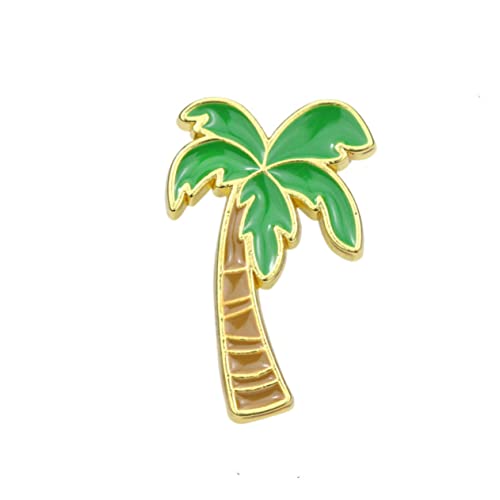 Garneck 4 Stücke Cartoon Pflanzenbrosche Kaktus Kokosnussbaum Monstera Broschen Satz für Frauen und Mädchen Legierungsbrustnadel Hochzeits und Party Accessoire von Garneck