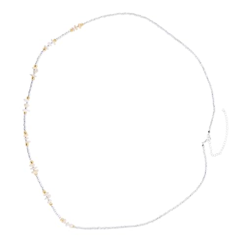 Garneck Bauch Bikini Kette Bunten Glasperlen Verstellbarer Taillengürtel für Damen Sommer Body Accessoire Handgelenkkette für Frauen und Mädchen 10cm Verlängerung von Garneck